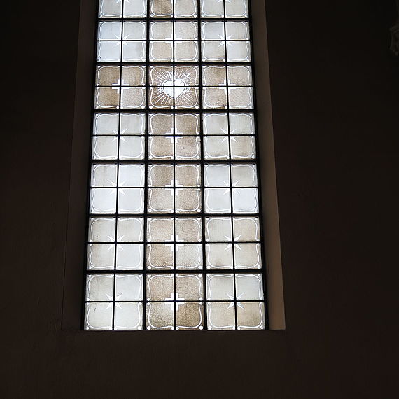 Fenster Herz Maria, Crodel, 1948
