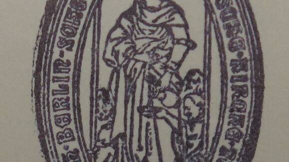 Stempel St Elisabeth, Beglaubigung einer Abschrift zur Stiftung 1919, Kath. Kirchengemeinde Salvator-Lichtenrade Archiv 