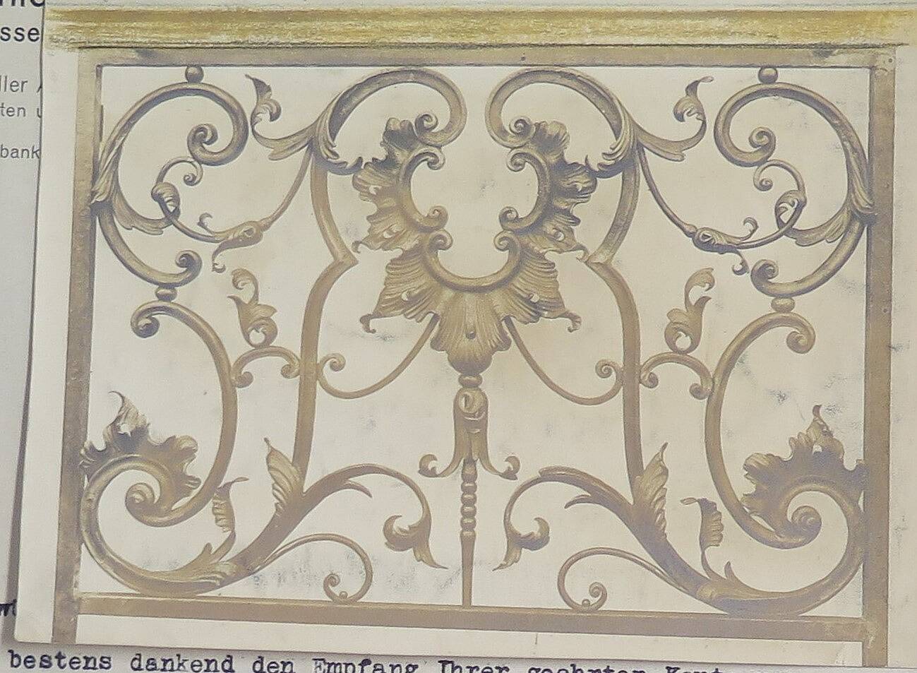 Kommuniongitter, Detail, Foto Sixtus Schmid 1936